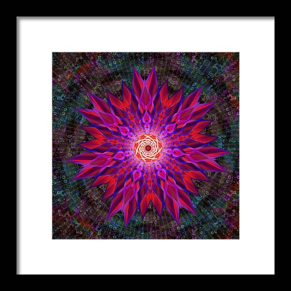 After the Rain Mandala - Framed Print