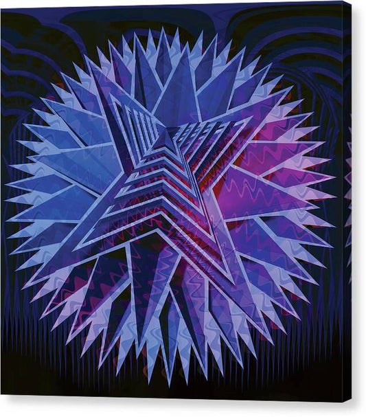 Blue Star - Canvas Print