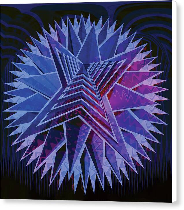 Blue Star - Canvas Print