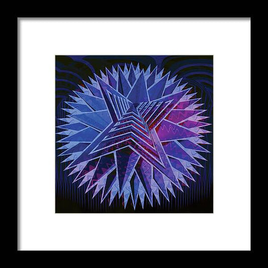 Blue Star - Framed Print