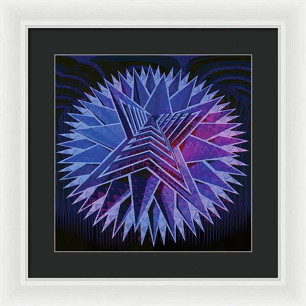 Blue Star - Framed Print