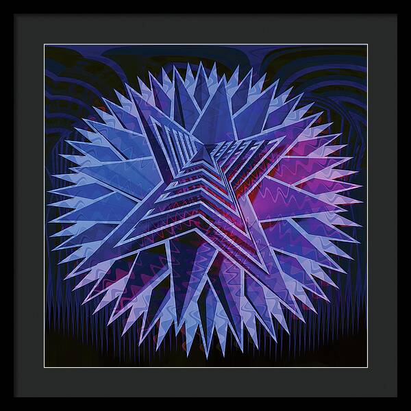 Blue Star - Framed Print