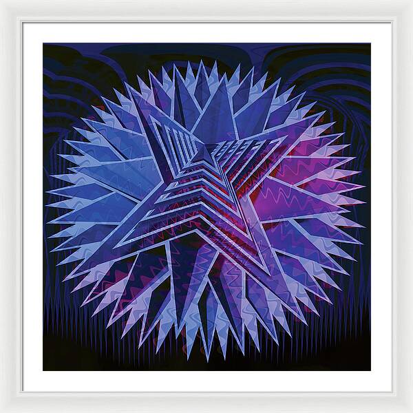 Blue Star - Framed Print