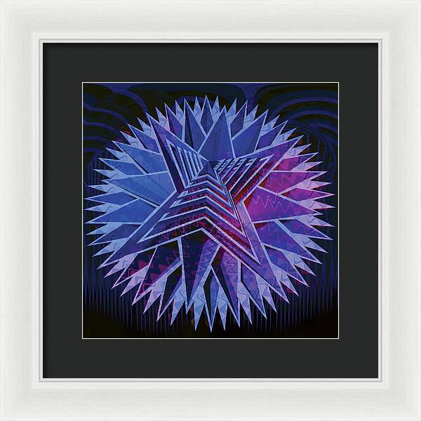 Blue Star - Framed Print