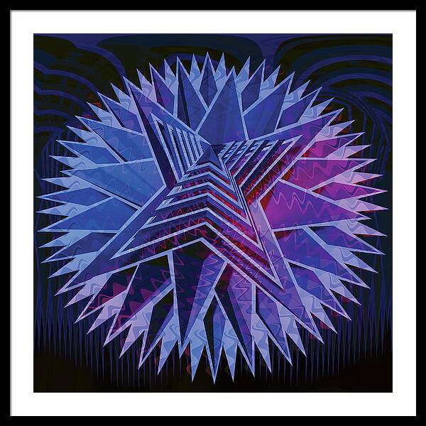 Blue Star - Framed Print