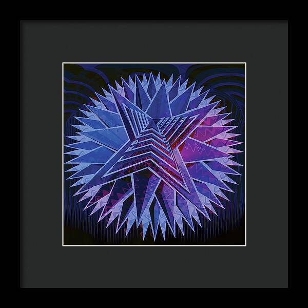 Blue Star - Framed Print