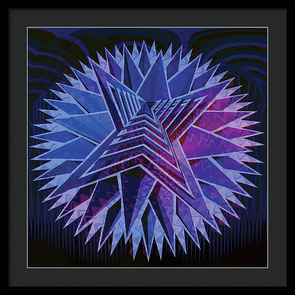 Blue Star - Framed Print