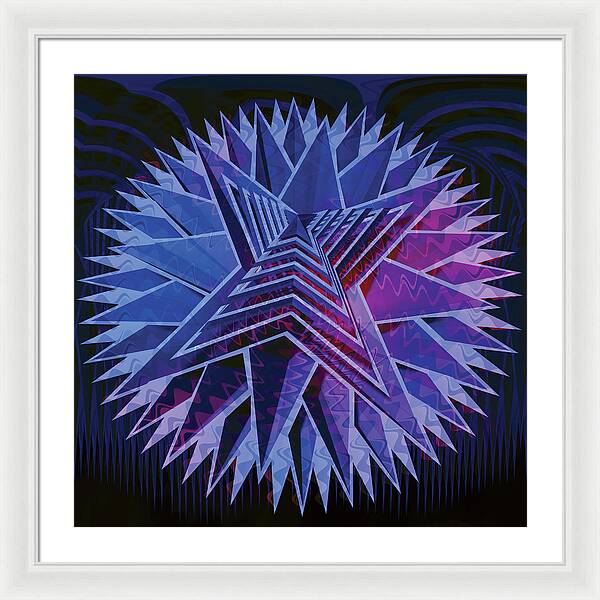 Blue Star - Framed Print