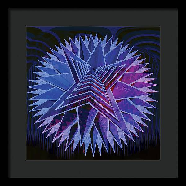 Blue Star - Framed Print
