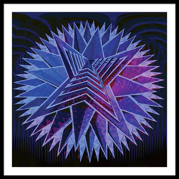 Blue Star - Framed Print