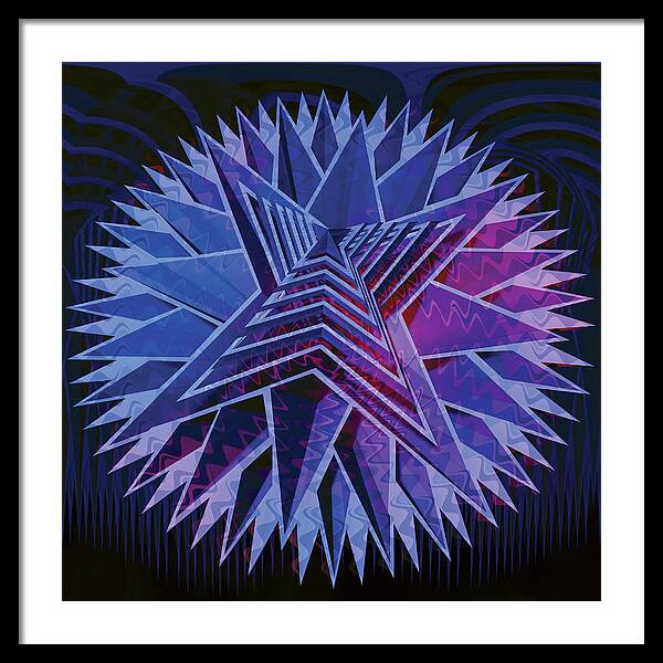 Blue Star - Framed Print