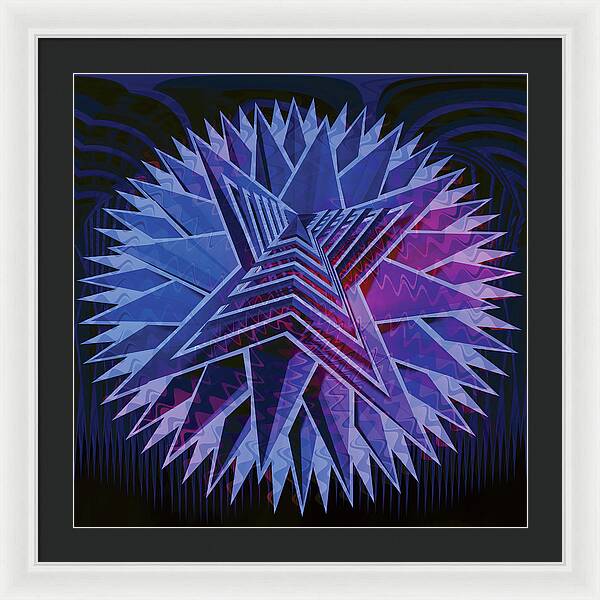 Blue Star - Framed Print