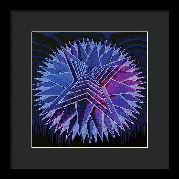 Blue Star - Framed Print
