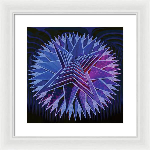 Blue Star - Framed Print