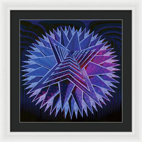 Blue Star - Framed Print