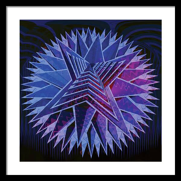 Blue Star - Framed Print