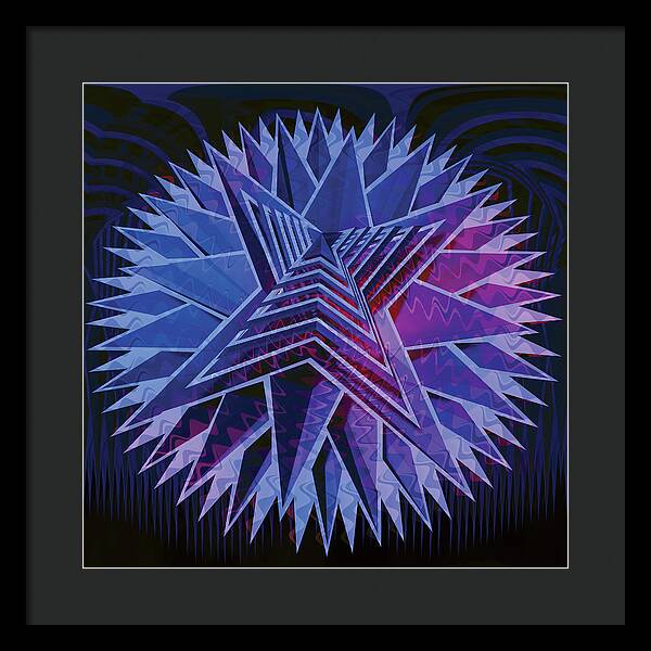 Blue Star - Framed Print