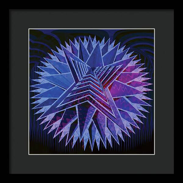 Blue Star - Framed Print
