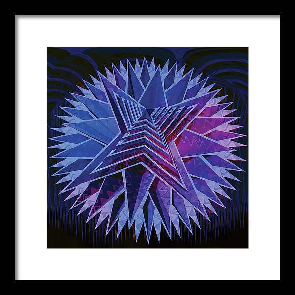 Blue Star - Framed Print