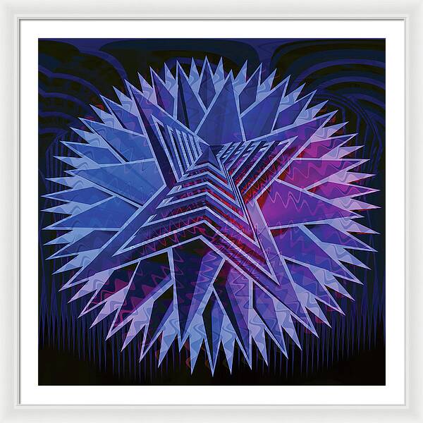 Blue Star - Framed Print