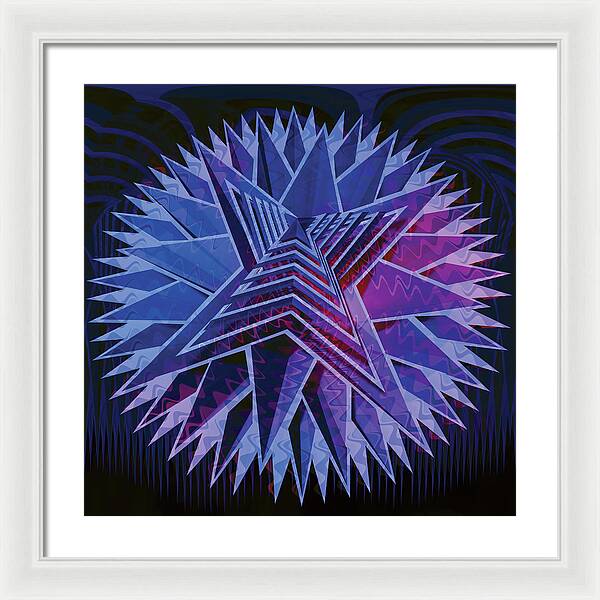 Blue Star - Framed Print