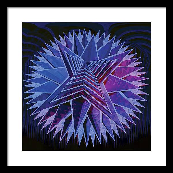Blue Star - Framed Print