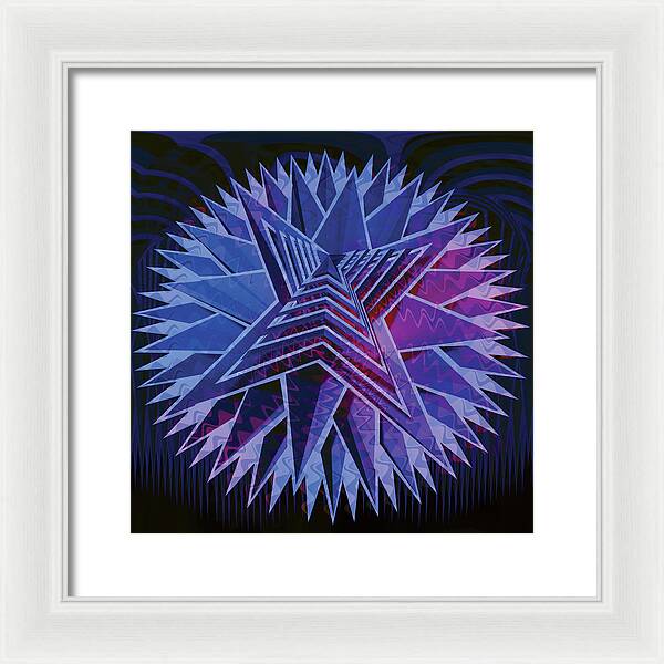 Blue Star - Framed Print