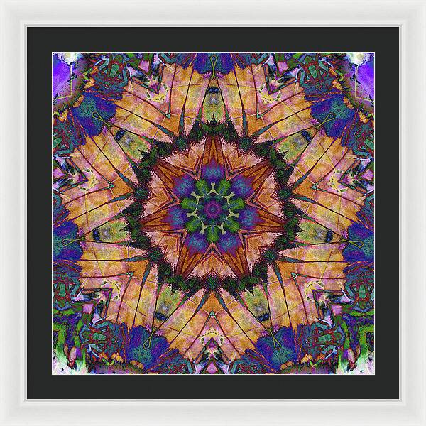 Butterfly Mandala - Framed Print