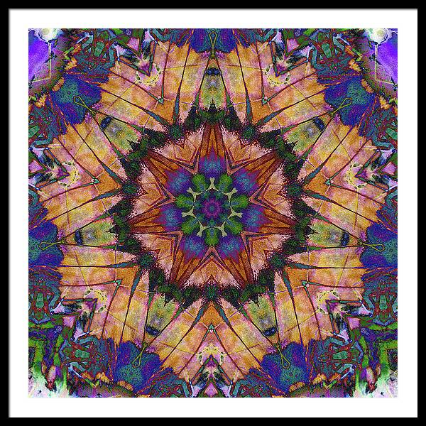 Butterfly Mandala - Framed Print