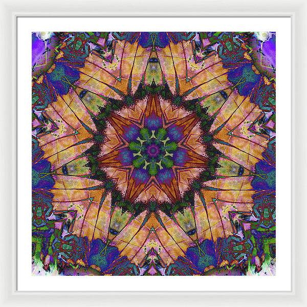 Butterfly Mandala - Framed Print