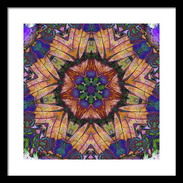 Butterfly Mandala - Framed Print
