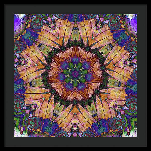 Butterfly Mandala - Framed Print