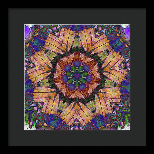 Butterfly Mandala - Framed Print