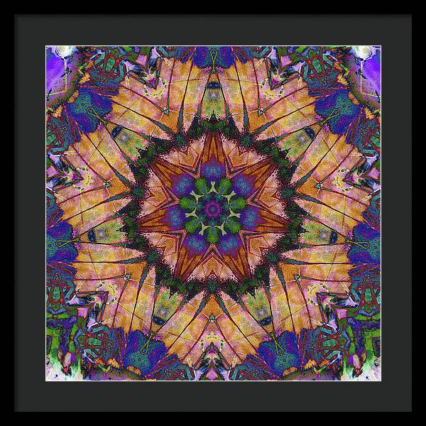 Butterfly Mandala - Framed Print