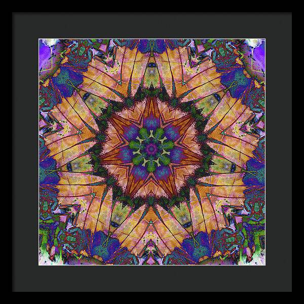Butterfly Mandala - Framed Print