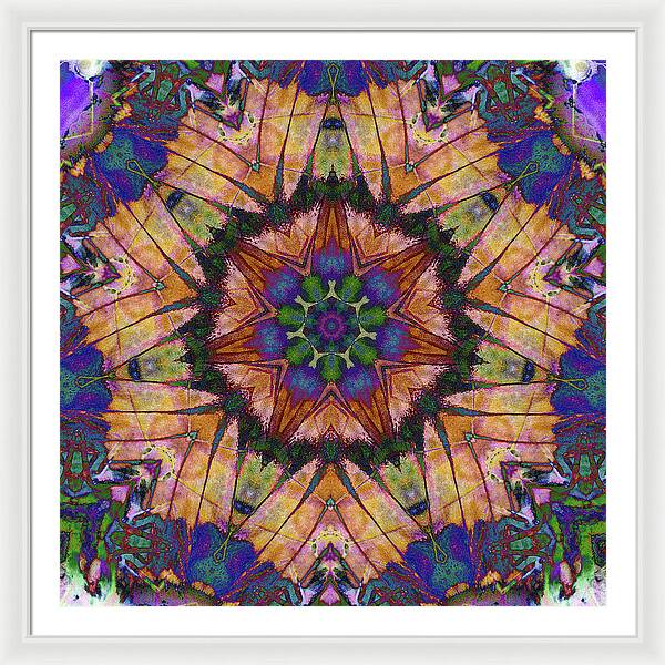 Butterfly Mandala - Framed Print