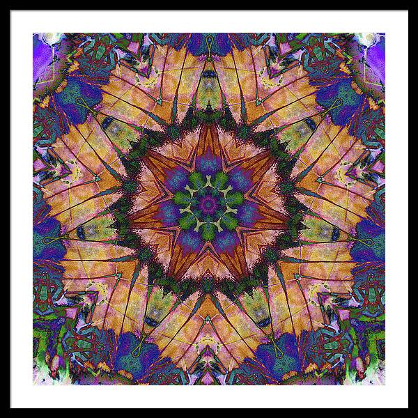 Butterfly Mandala - Framed Print