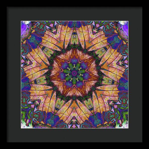 Butterfly Mandala - Framed Print