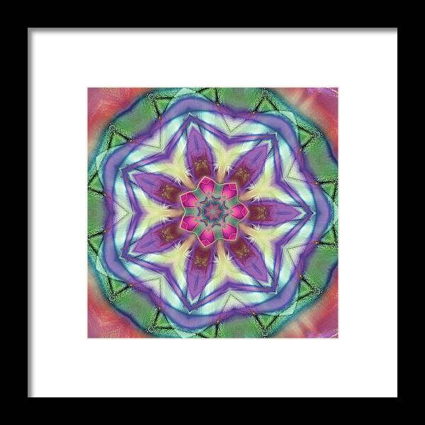 Center Rose Mandala - Framed Print