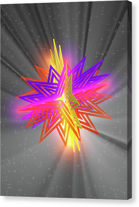 D Star - Canvas Print