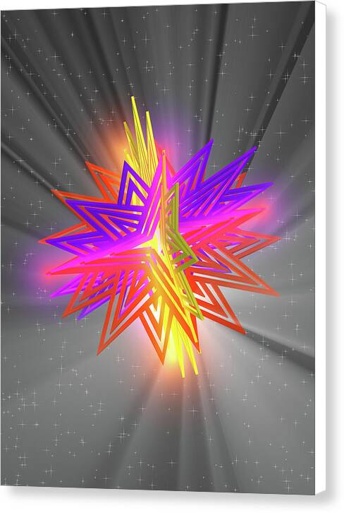 D Star - Canvas Print