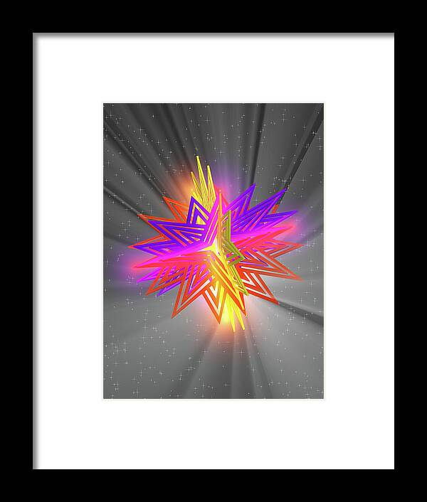 D Star - Framed Print