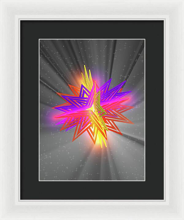 D Star - Framed Print