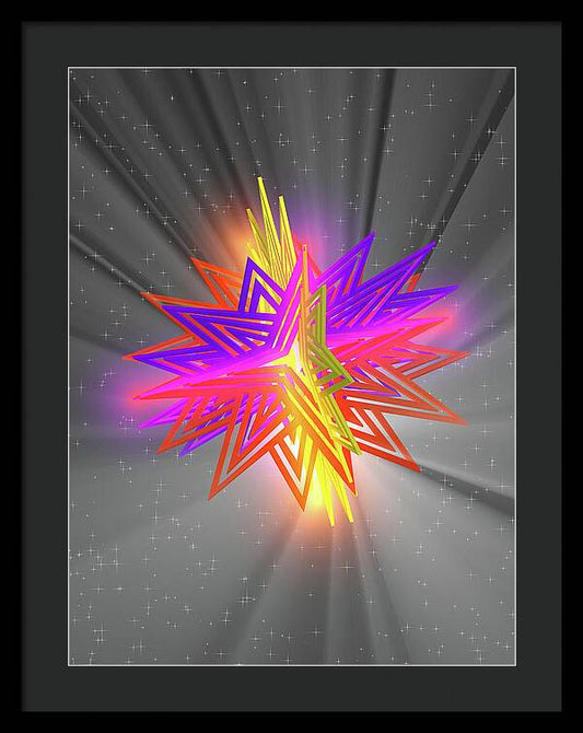 D Star - Framed Print