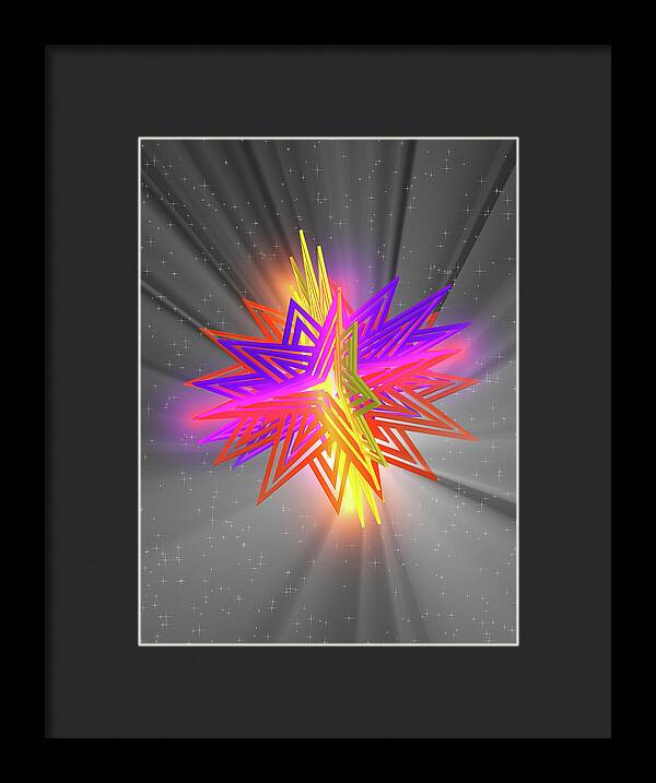 D Star - Framed Print