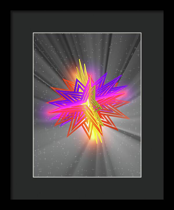 D Star - Framed Print