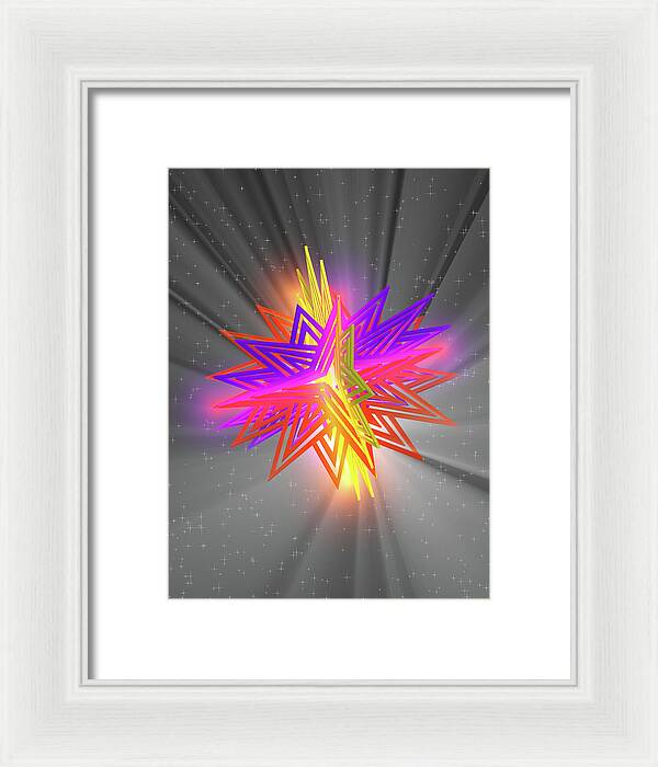 D Star - Framed Print