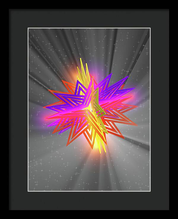 D Star - Framed Print