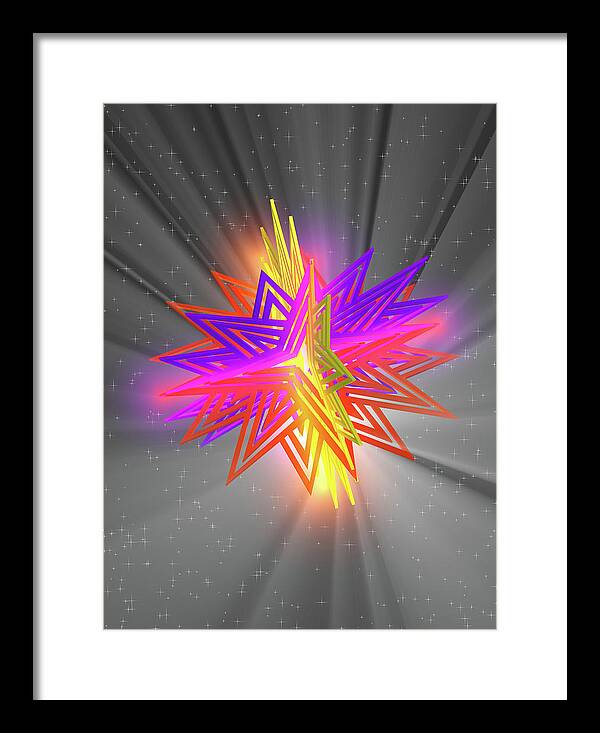 D Star - Framed Print