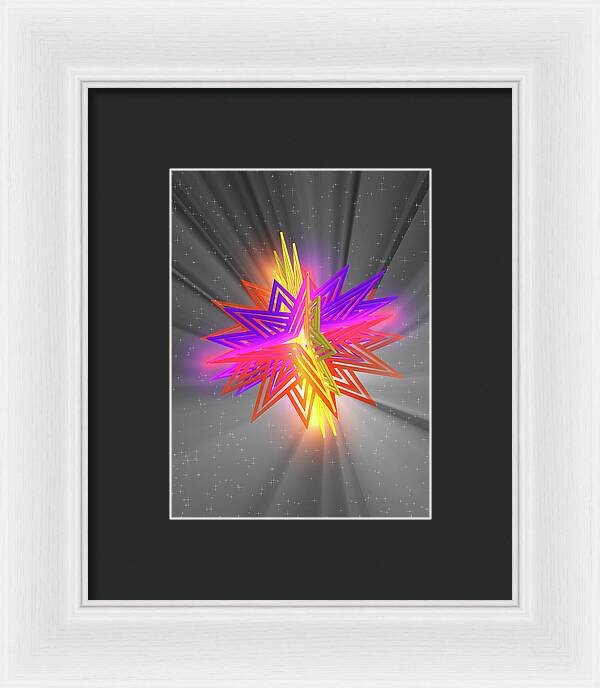 D Star - Framed Print